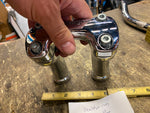 5" Handlebar Risers Harley Nostalgia Heritage softail Logo Custom Chopper Dyna F