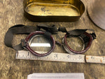 Aviator Motorcycle Wilson Goggles WW2 Pilot Vtg Case Paper Steampunk Airplane!