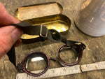 Aviator Motorcycle Wilson Goggles WW2 Pilot Vtg Case Paper Steampunk Airplane!