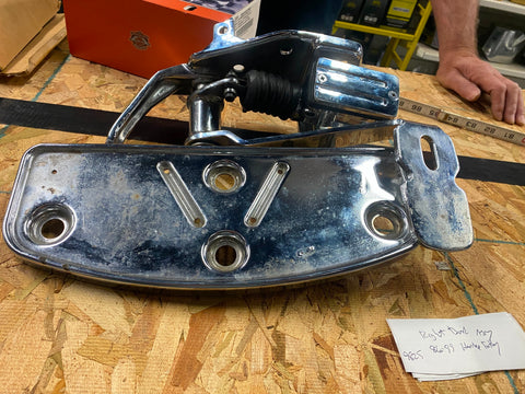 Right Floorboard assy Harley Heritage Softail FAtboy 1986-1999 Chrome Master