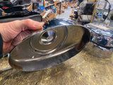 Air Cleaner Cover chrome Harley Twin CAm Softail FXST Stock Emblem Football shap