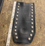 Leather Stud Dash Panel Bib Gas Tank Harley Softail Concho FLH Shovelhead Evo T/