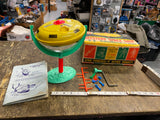 Vtg MARX Mystery Outer Space Ship Toy Gyro Original Box 60's Sci fi Wind up Coll