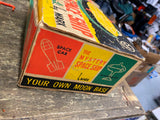 Vtg MARX Mystery Outer Space Ship Toy Gyro Original Box 60's Sci fi Wind up Coll