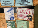 Vtg Hunting Fishing lIcense 1943 1952 1976 Pa Books WW2 Bag US Collectible Lot!