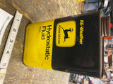 Vtg Full John Deere Tractors hydrostatic fluid metal tin OIl Can model PT570
