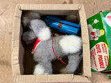 Vintage 1950s Made In Japan Cute Poodle Battery Operated Toy In Original Box