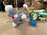 Vintage 1950s Made In Japan Cute Poodle Battery Operated Toy In Original Box