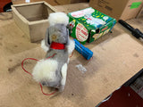 Vintage 1950s Made In Japan Cute Poodle Battery Operated Toy In Original Box