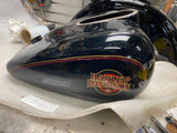 Vivid Black Gas Fuel Tank Harley Ultra Classic Touring FLH 2002