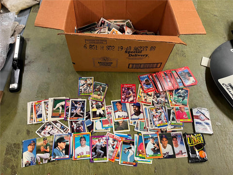 Giant Lot Of 200+ Assorted Vintage Baseball Football Cards Various Brands