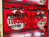 Vtg 50's Amalie Kendall Pennzoil Oil Can gas Petroliana Tin Sign Advertising!