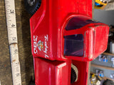 Vtg 1960's Buddy L Zoo Pickup Truck Tin Toy Red Pressed Steel nice original