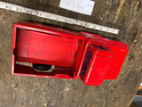 Vtg 1960's Buddy L Zoo Pickup Truck Tin Toy Red Pressed Steel nice original