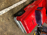 Vtg 1960's Buddy L Zoo Pickup Truck Tin Toy Red Pressed Steel nice original