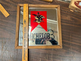 vintage 1980s Made In USA Michelob Beer Mirrored Advertising Sign 13X13