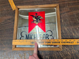 vintage 1980s Made In USA Michelob Beer Mirrored Advertising Sign 13X13