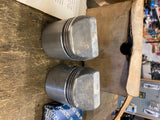 Pair Pistons Rings Harley Ironhead sportster 900 1957-1971 .020 W rings XLH XLCH