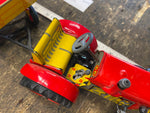 Vtg Tin Toy Tractor & Cart Zetor Wind Up Litho Minty!