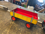 Vtg Tin Toy Tractor & Cart Zetor Wind Up Litho Minty!