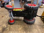 Vtg Tin Toy Tractor & Cart Zetor Wind Up Litho Minty!