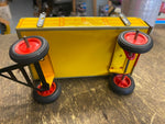 Vtg Tin Toy Tractor & Cart Zetor Wind Up Litho Minty!