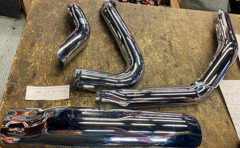 OEM Harley Chrome Heat Shield Kit Touring FLH Road King Ultra Road Stre Glide M8