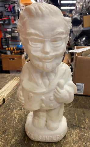 Vtg Col Sanders Kentucky Fried Chicken KFC Plastic Blow Mold Coin Bank 70's Coll