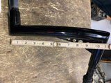 Black 1 1/4 10" ape Hanger Handlebars Harley Chopper Bent Tlc Z bars custom