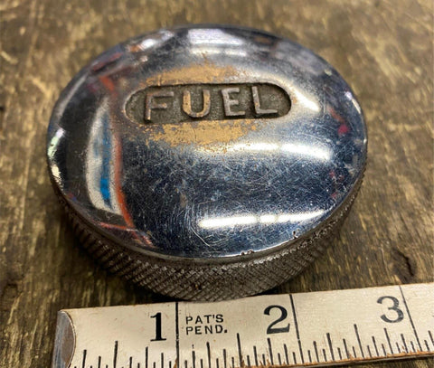 Vtg Brass Chrome Gas Fuel Cap Chris Craft Century Hackercraft Marine Wood Boat