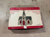 Vintage Made In USA Plasticville O/S Scale Bachmann Cathedral C-18 Train Kit