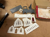 Vintage Made In USA Plasticville O/S Scale Bachmann Cathedral C-18 Train Kit