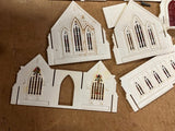 Vintage Made In USA Plasticville O/S Scale Bachmann Cathedral C-18 Train Kit