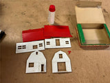 Vintage Made In USA Plasticville O/S Scale Bachmann Barn Kit Incomplete