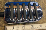 Rear Brake Pedal Pad Chrome Rubb Harley Heritage Softail FLH Ultra classic Glide