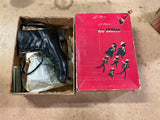 Vintage Made In England J.C. Higgins Black Leather Ice Skates In Orig Box Sz 8