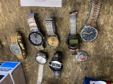 Lot Wrist WAtches timex geoffrey japan wrist band parts lot #1