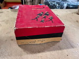 Vintage Made In England J.C. Higgins Black Leather Ice Skates In Orig Box Sz 8