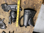 ANTIQUE SEXTON HAND PAINTED COUNTRY KITCHEN COLLECTION CAST ALUMINUM WALL ART