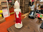 Vintage Christmas Blow Mold Noel Candle Stick 1970 Empire 13" Plastic Table Top