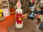 Vintage Christmas Blow Mold Noel Candle Stick 1970 Empire 13" Plastic Table Top