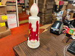 Vintage Christmas Blow Mold Noel Candle Stick 1970 Empire 13" Plastic Table Top