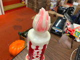 Vintage Christmas Blow Mold Noel Candle Stick 1970 Empire 13" Plastic Table Top