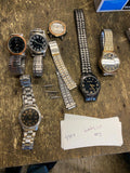 Lot Wrist WAtches timex geoffrey japan wrist band parts lot #2