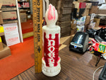 Vintage Christmas Blow Mold Noel Candle Stick 1970 Empire 13" Plastic Table Top