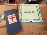 Vintage 1961 Monopoly Real Estate Trading Game Board Game Equipment Made in USA