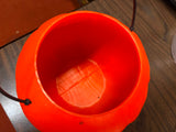 Vintage 1990s Halloween Jack-O-Lantern Candy Bucket Pail