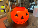 Vintage 1990s Halloween Jack-O-Lantern Candy Bucket Pail
