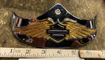 OEM Harley Davidson Chrome Gold Logo Wing Eagle Fender Tip Trim Fatboy FLSTF