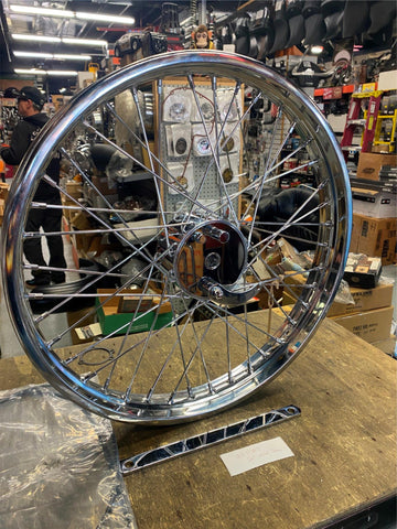 Mini Drum Custom Front wheel 2.15x21 Chopper Stopper Springer Harley 5/8 Axle